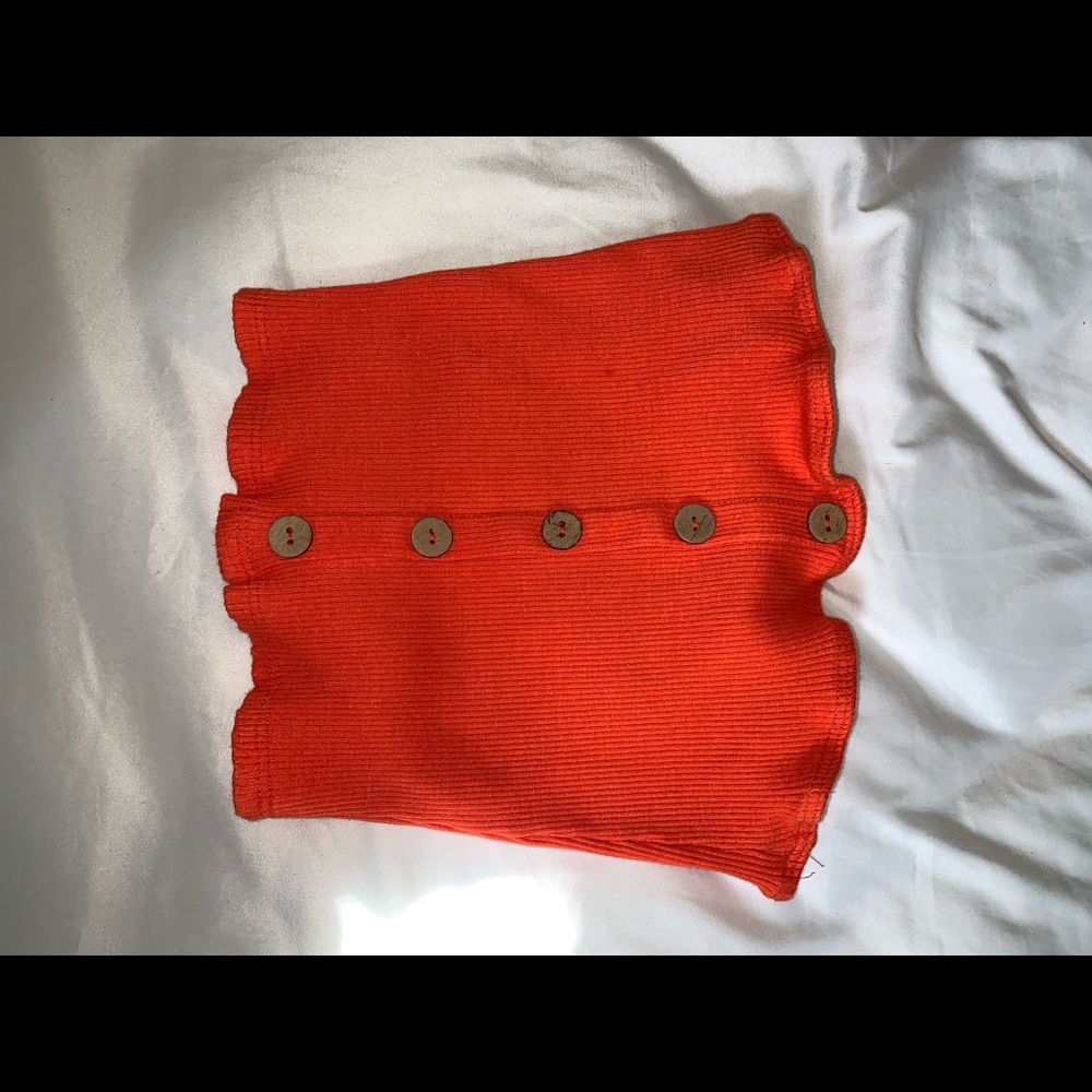 Orange crop top